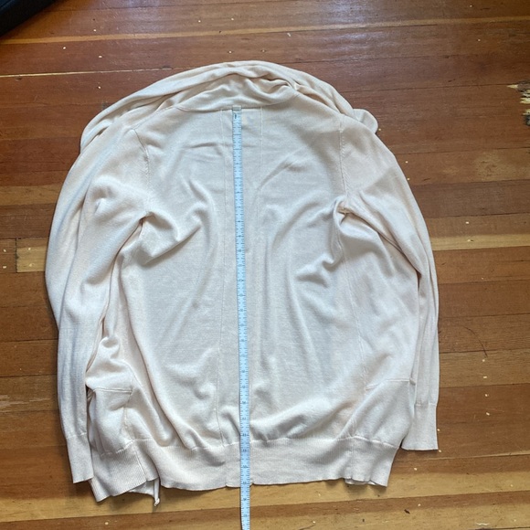 Flowy silk/cotton/cashmere blend Wilfred open front cardigan with pockets - Picture 6 of 8